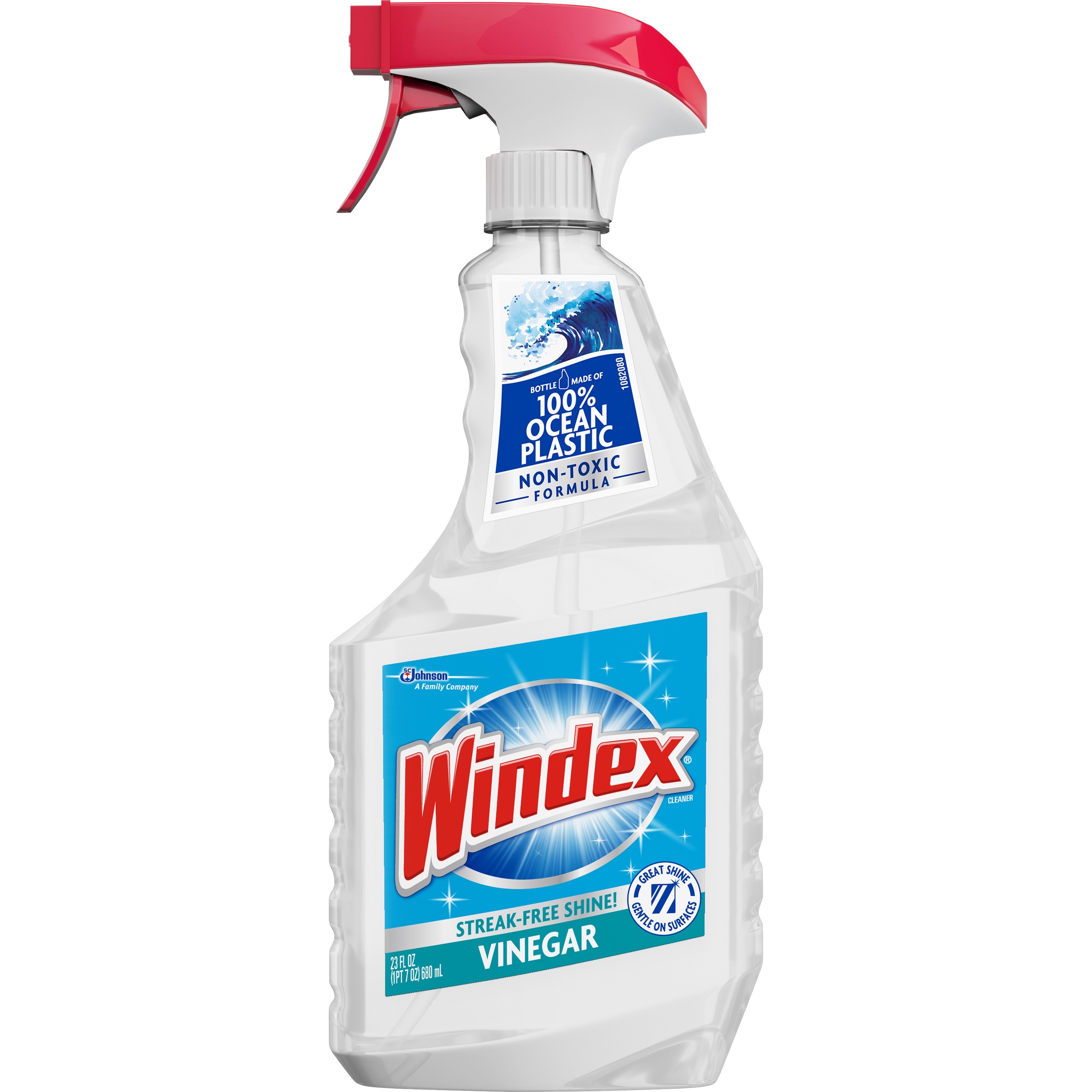 Windex®, SJN312620CT, Vinegar MultiSurface Spray, 8 / Carton, Clear