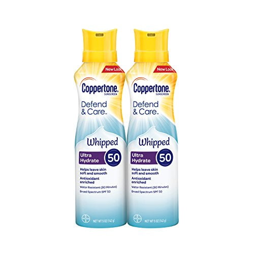 whipped sunscreen lotion spray spf 50