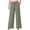 Green, variant on Women's Wide Leg Trousers Fashion Ladies Elastic Waist Adjustable Strap Solid Color Pants with Pocket