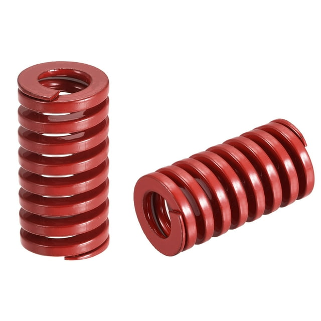 Muelle de matriz de Compresión Unique Bargains Carga Media Rojo 18mm OD 35mm Largo 2uds