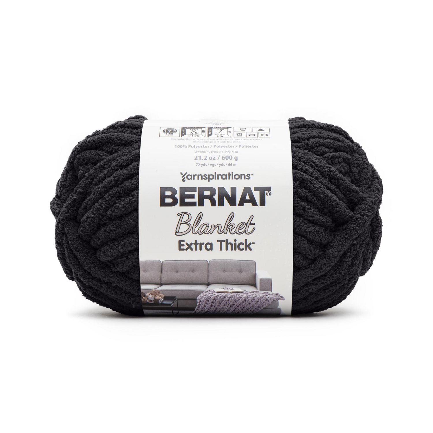 Bernat® Blanket Extra Thick™ #7 Jumbo Polyester Yarn, 21.2oz/600g 72 Yards