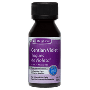 De La Cruz 1% Gentian Violet First Aid Antiseptic for cuts, scrapes and burns, 1 fl oz