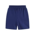 thumbnail image 4 of Tdoqot Boys' Performance Shorts- Print Cootton Soft Elastic Waist Basketball Shorts Dark Blue Size 4 T, 4 of 6