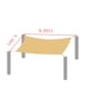 thumbnail image 3 of Toldo parasol, toldo exterior para piscina - 95% de protección solar, pantalla rectangular para bloquear el sol en patios, jardines e instalaciones exteriores., 3 of 7