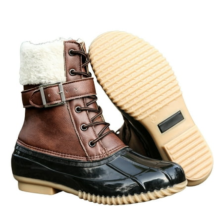 

TAONMEISU Women s Snow Boots - Winter Waterproof Fur Lined Shoes | Warm Anti-Slip Plush Boot for Outdoor