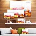 thumbnail image 3 of Tulipes Jaunes Roses Rouges sur Fond Blanc - Grande Œuvre d'Art Florale sur Toile, 3 of 4