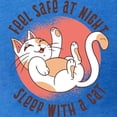 thumbnail image 3 of CafePress - Sleep With A Cat T Shirt - Mens Football Shirt, 3 of 4