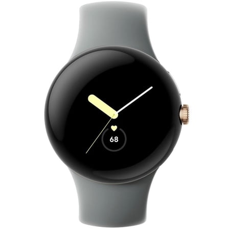 Google Pixel Watch 41mm Smartwatch with WiFi, GPS, BT and Heart Rate Monitor in Bulk Packaging (Gold Gray)