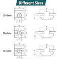 thumbnail image 3 of Pack Of 20 T-slot Nuts Slot 8 - Type B, M8 T-slot Carbon Steel T Slot Nut Set For Aluminium Profile Extrusion Slot 30 Series, 3 of 5