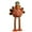 Orange, variant on Standing Turkey Figurine with Retractable Legs, Handmade Funny Plush Turkey Decoration, Thanksgiving Table Centerpiece, Fall Harvest Home Décor, Restaurant Kitchen Ornament, Holiday Party Favors