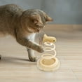thumbnail image 6 of CQCYD under $5 Interactive Cat Toy, Spring Spiral Toy with Feathers Scratch Board Pet Toys, Indoor Portable Toy for All Breed Sizes, 6 of 6