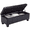 Black, variant on Ciphrias Storage Ottoman Bench Grey Upholstered Wood Legs For Bedroom