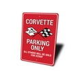thumbnail image 4 of Corvette Parking Novelty Decor, Metal Wall Sign - 10x14 Inches, 4 of 4