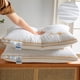 thumbnail image 4 of Plantillas de almohada de hotel - Almohada de poliéster suave y cómoda, 30,7x18,89 pulgadas, soporte medio para adultos, blanco y gris, 4 of 6