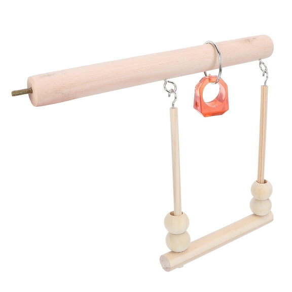 MLINS Large Parrot Cage Pet Stick Swing Bird Swing Stand 20X16CM Khaki