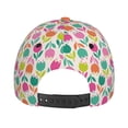 thumbnail image 6 of Balery Baseball Cap Adjustable Size for Running Workouts and Outdoor Activities All Seasons Dad Hat(Tulips Flowers), 6 of 9