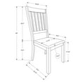 thumbnail image 3 of Monarch Specialties Dining Chair, Set Of 2, Side, Upholstered, Kitchen, Dining Room, Grey Fabric, Grey Wood Frame, Transitional, 3 of 9