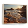 thumbnail image 2 of Designart "A Mesmerizing Golden Sands wall art III" Landscapes Floater Framed Wall Art Living Room, 2 of 7