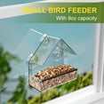 thumbnail image 2 of Rongsi Samll Window Bird Feeder, Clear Window Bird Feeders with Strong Suction Cups, Bird House for Outside Wild Birds, 2 of 6