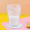 thumbnail image 4 of CRCMURE Rack Beverage Transparent 500ML Bag Ziplock Bag Packaging Juice One-time Bag Frosted Kitchen，Dining & Bar, 4 of 5