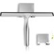 thumbnail image 1 of Escobilla de Goma para Limpieza, Jalador para Vidrios de Acero Inoxidable, Limpiacristales para Ventana de Baño, Cocina, Automóvil, Soporte de Pared Profesional, 1 of 4