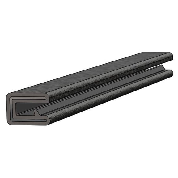 8" Black Contemporary Outdoor Flexible Trim Opening