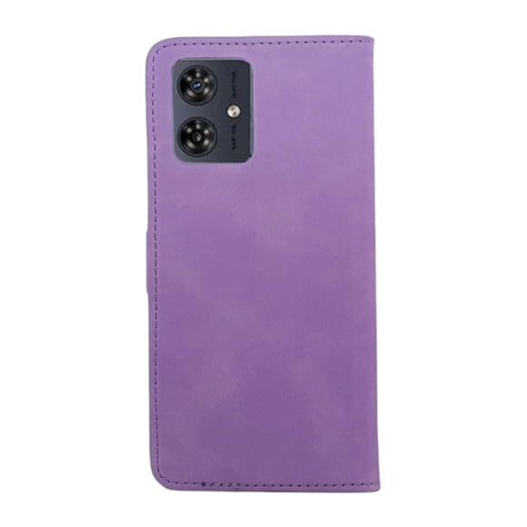 Funda Cartera Suave Cely Vesmir Para Motorola G84 Morado Más 2 Micas