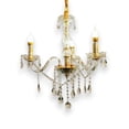 thumbnail image 1 of Candil de techo cristal cortado D'Gala Iluminación DG8034 Dorado de 3 luces, 1 of 5