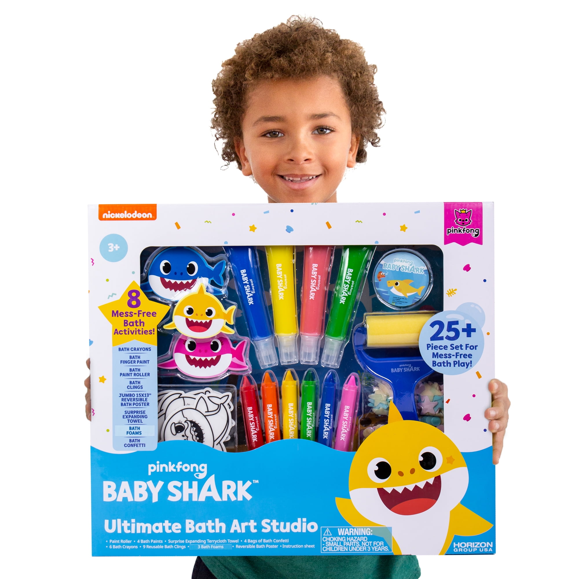Baby Shark Ultimate Bath Art Studio, Bath Toys & Paints For Ages 3+ 
