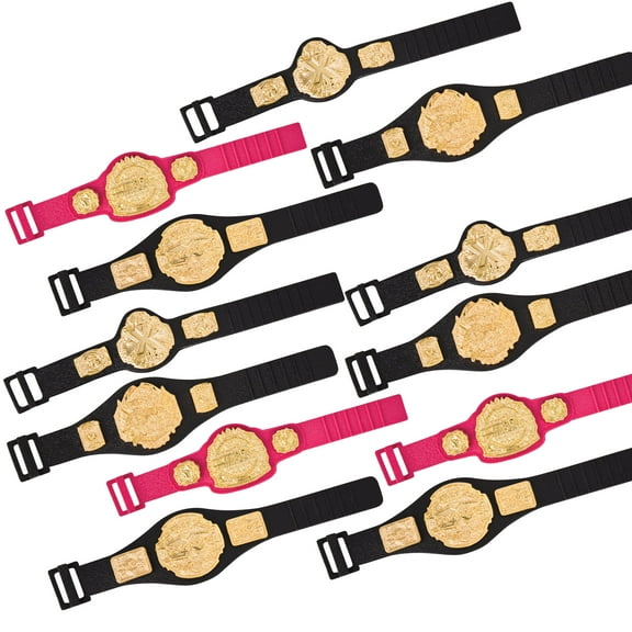 Set of 12 TNA Jakks Action Figure Championship Belts