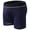 Navy, variant on Men's Cotton Blend Cut-Out Boxer Briefs, Ring-Style Enhancing Underwear, Breathable Solid Color Sexy Trunks, 6 Colors, Sizes MâXXL