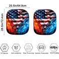 thumbnail image 4 of SHIQI-2 Piece Windshield Sun Shade Foldable American Flag Print Sunshade for Car Windshield July 4th Front Window Cover Sun Shade Sun Protection Car Accessories, 4 of 4