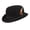 S, variant on Wool Derby Hat for Male Gentleman Halloween Carnivals Felt Derby Hat Winter Autumn Windproof Hat with Decors