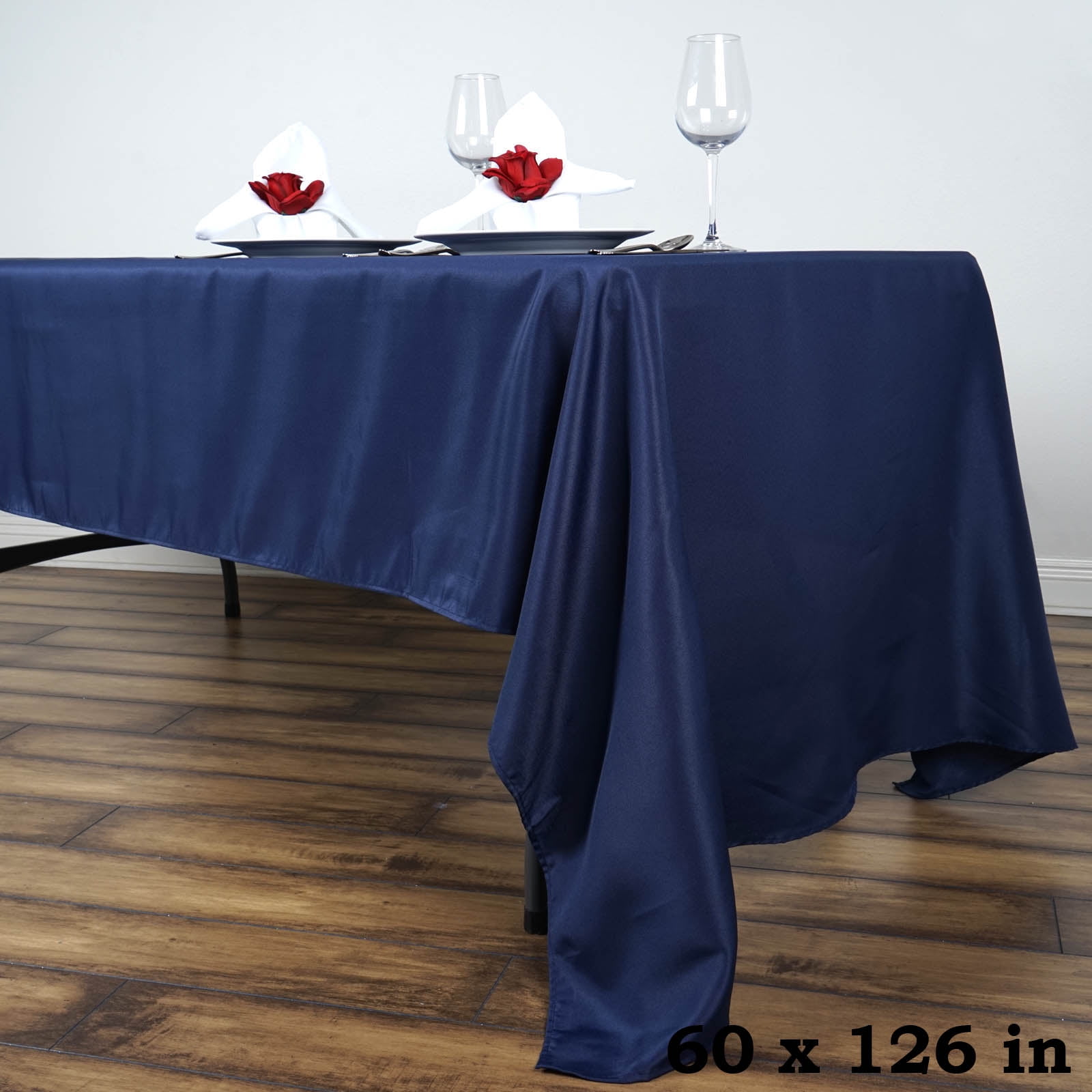 Balsacircle 60 X 126 Rectangular Polyester Tablecloth Table