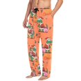 thumbnail image 3 of Men's Pajama Bottoms Christmas Crocodile Men's Cotton Pajama Pants Men's Loose Printed Pajama Pants Casual Pants with Pockets, 3 of 6
