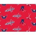 thumbnail image 2 of Washington Capitals Super Soft Fleece Fabric Classic All Over Design-Sold By The Yard, 2 of 2