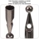 thumbnail image 3 of NUOLUX 10Ud Cubiertas Para Hueso De De Metal Negras Duraderas Y Prácticas, 3 of 6