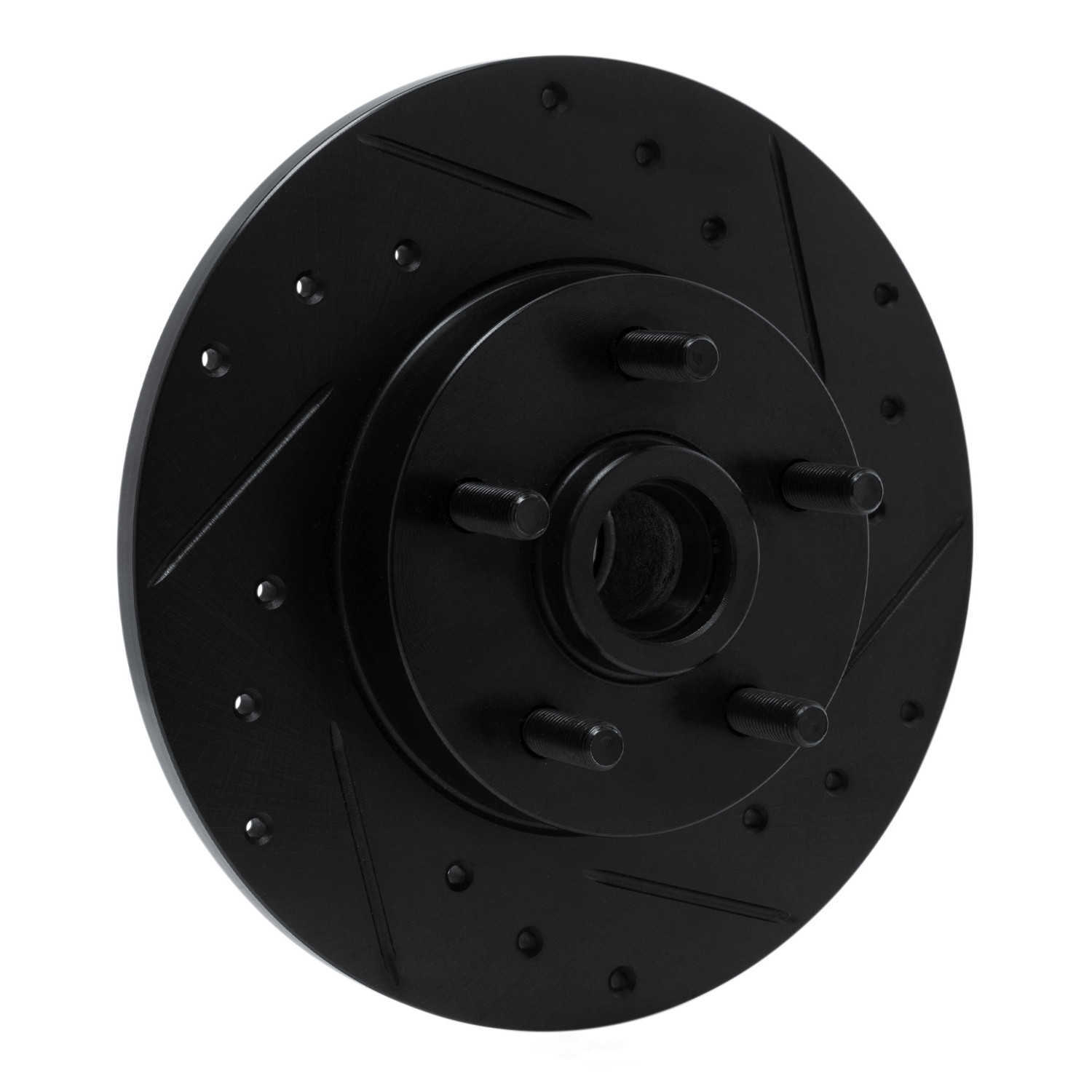 Dynamic Friction Company 633-52002R DFC Brake Rotor - Drilled And Slotted - Black