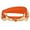 Orange, variant on Bling Jewelry Womens Horse Bit Leather Double Wrap Bracelet White Orange Brown