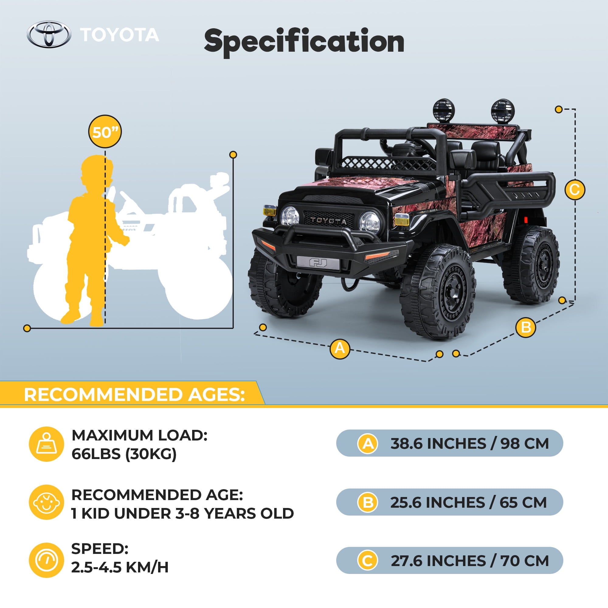 Toyota Tacoma Kids 12V Electric Ride-On Car with Ghana Ubuy