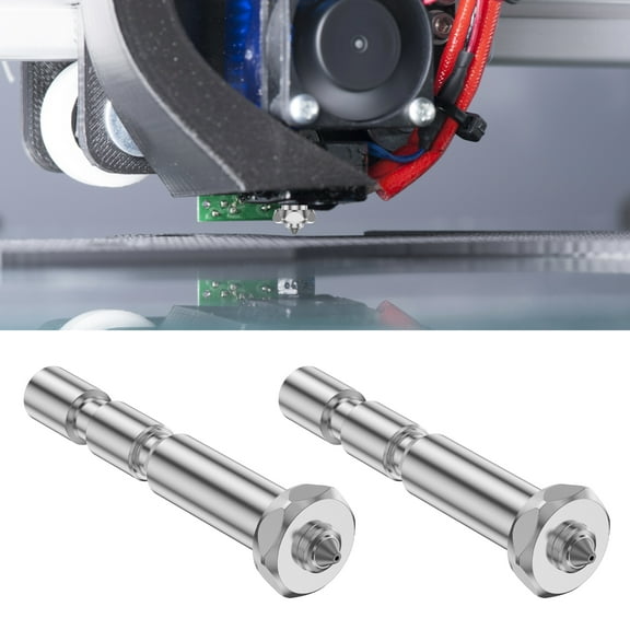 2Pcs Print Head Nozzle Precision CNC Machining Quick Release Large Flow Cavity Integrated Nozzle for High Speed High Precision Printing