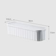 thumbnail image 3 of 2Pcs 5 Grids Box with Cover Drawer Dividers -Saving for Desktop Wardrobe Towels White, 3 of 8