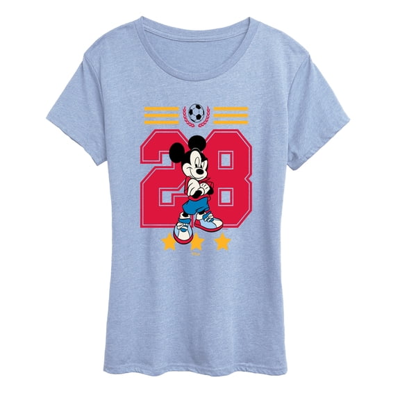 Disney - Mickey Mouse Soccer Jersey - Women's Short Sleeve Graphic T-Shirt