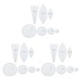 thumbnail image 2 of stanreset Template Set Quilting Ruler Portable DIY Making Sewing Homemade Handicraft Crafts Accessories Gifts for Professionals Type1 NO1, 2 of 6