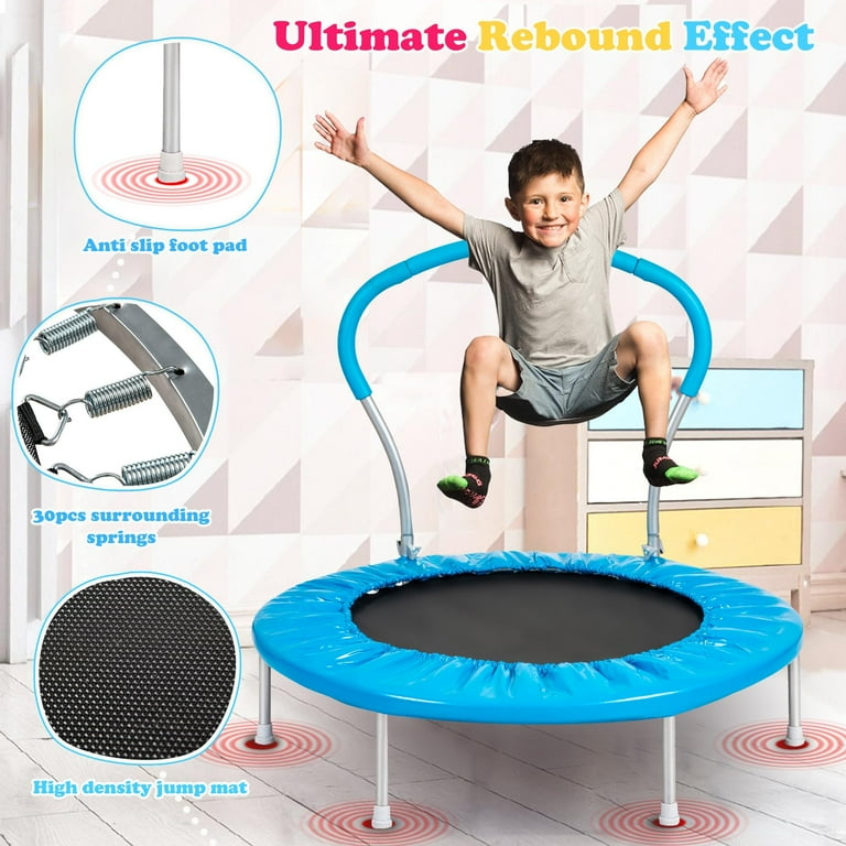 Seizeen 36'' Foldable Indoor/Outdoor Trampoline for Children, Mini