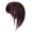 Dark brown, variant on Natural Hairlines Bangs Synthetic Wigs Headband Attachment Daily Use Black False Fringe Texture