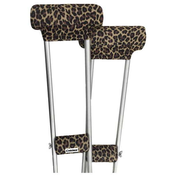 Crutcheze Leopard Crutch Pads Crutch Covers Crutch Accessories