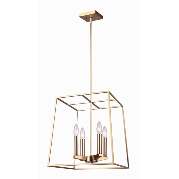 ICH1034A04GD14 Canarm Inc Coco - 4 Light Chandelier In Art Deco Style-23.38 Inches Tall and 14 Inches Wide