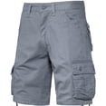 thumbnail image 6 of SDNall Mens Cargo Shorts Work Shorts Mid-Waist Multi-Pocket Casual Sports Shorts (Gray,Sizes:S-2XL), 6 of 9