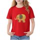 thumbnail image 2 of Blusas y camisas de manga corta con cuello redondo para niños Camiseta de verano de manga corta estampada para niñas Jersey elegante de cuello redondo para niñas Top de algodón para niños, 2 of 6